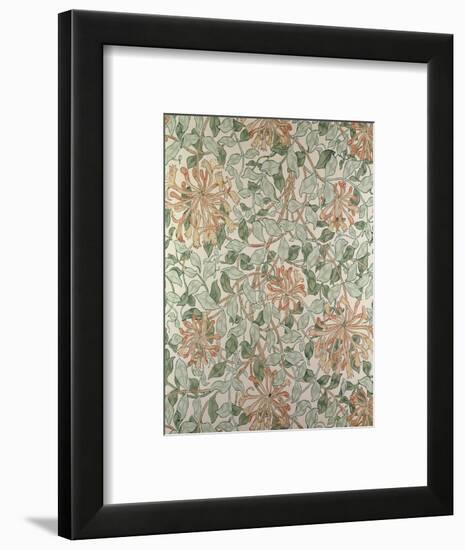 Honeysuckle II' Design-William Morris-Framed Premium Giclee Print