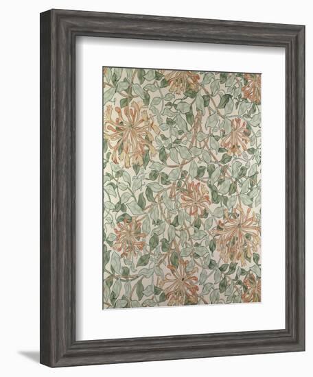 Honeysuckle II' Design-William Morris-Framed Premium Giclee Print