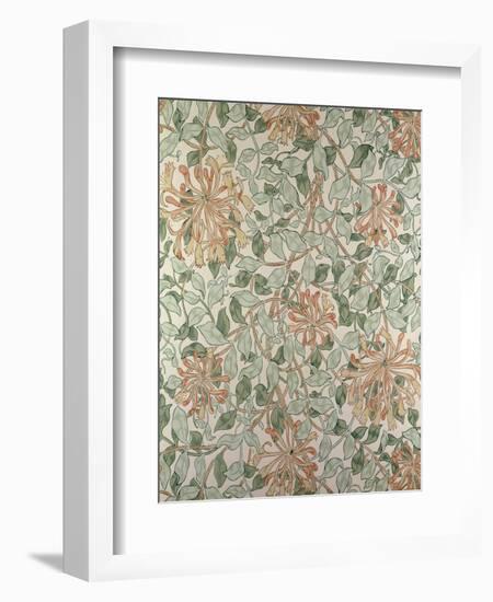 Honeysuckle II' Design-William Morris-Framed Premium Giclee Print