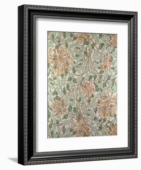 Honeysuckle II' Design-William Morris-Framed Premium Giclee Print