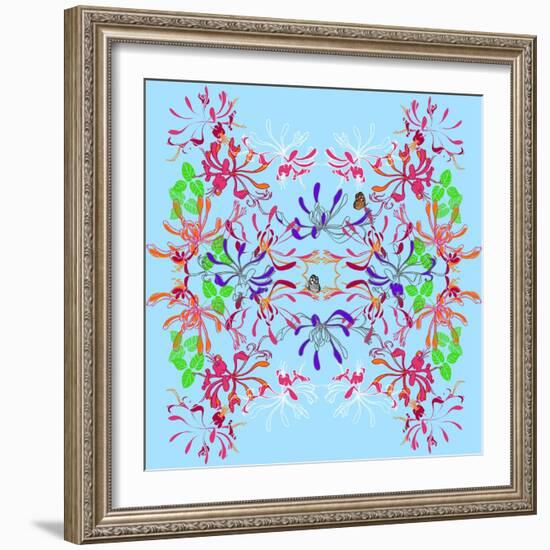 Honeysuckle Repeat, 2013-Anna Platts-Framed Giclee Print