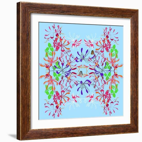 Honeysuckle Repeat, 2013-Anna Platts-Framed Giclee Print