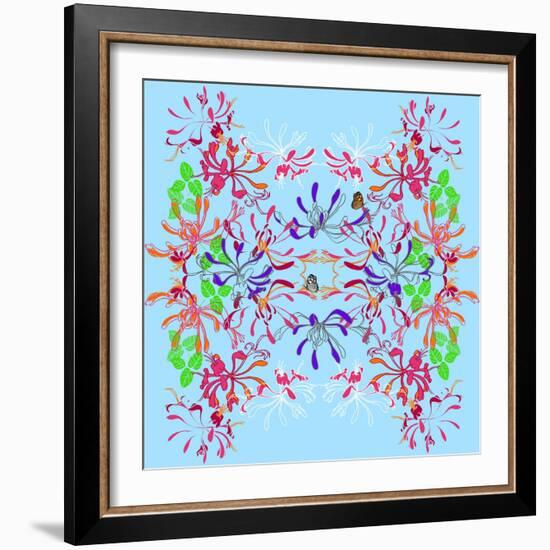 Honeysuckle Repeat, 2013-Anna Platts-Framed Giclee Print