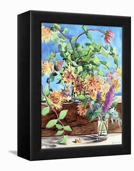 Honeysuckle-Christopher Ryland-Framed Premier Image Canvas