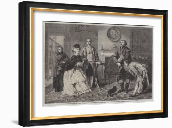 Honeywood Introducing the Bailiffs to Miss Richland as His Friends-William Powell Frith-Framed Giclee Print