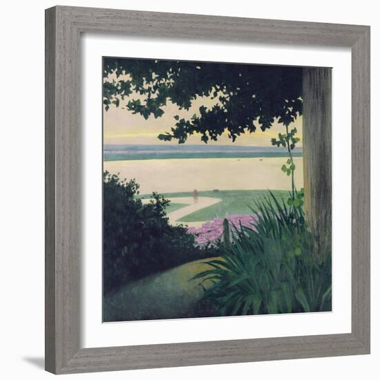 Honfleur and the Baie de La Seine, 1910-Félix Vallotton-Framed Giclee Print