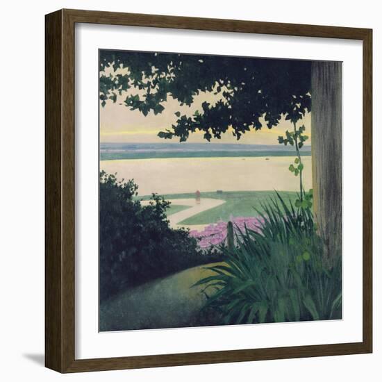 Honfleur and the Baie de La Seine, 1910-Félix Vallotton-Framed Giclee Print