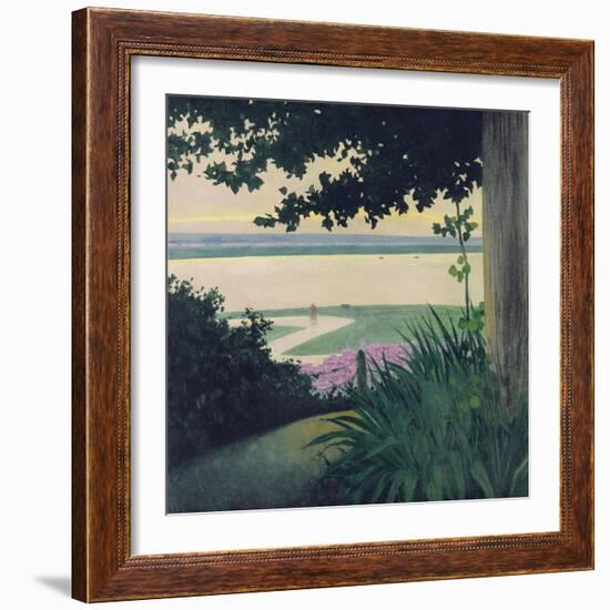 Honfleur and the Baie de La Seine, 1910-Félix Vallotton-Framed Giclee Print