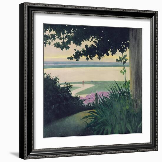 Honfleur and the Baie de La Seine, 1910-Félix Vallotton-Framed Giclee Print