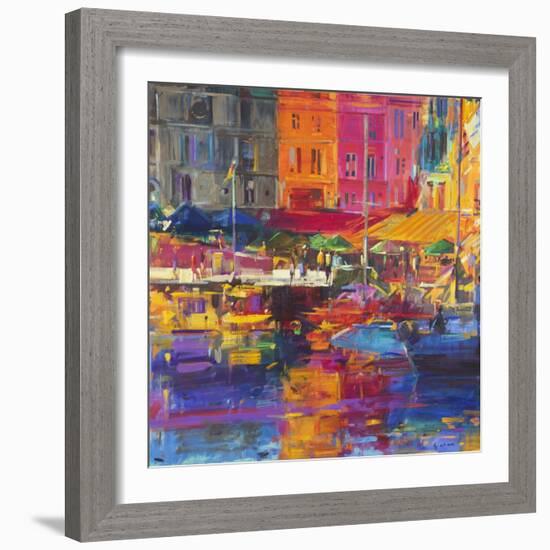 Honfleur Harbour, 2011-Peter Graham-Framed Giclee Print