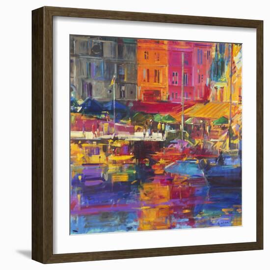 Honfleur Harbour, 2011-Peter Graham-Framed Giclee Print