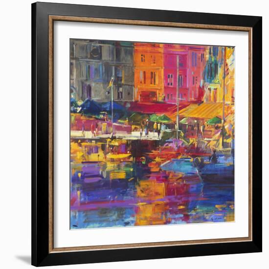 Honfleur Harbour, 2011-Peter Graham-Framed Giclee Print