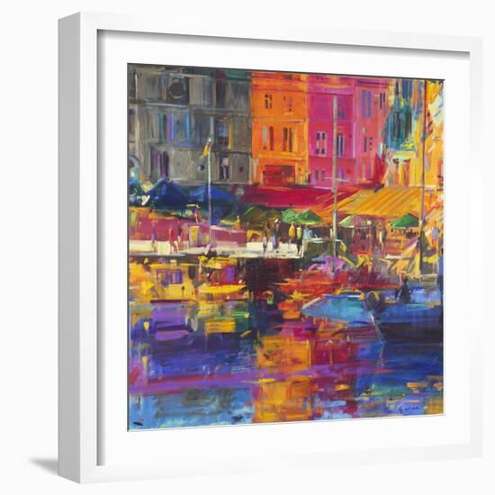 Honfleur Harbour, 2011-Peter Graham-Framed Giclee Print