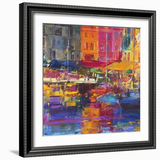 Honfleur Harbour, 2011-Peter Graham-Framed Giclee Print