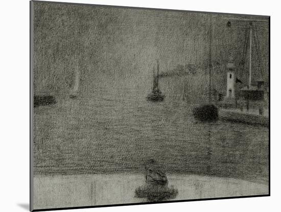 Honfleur Harbour Entrance-Georges Seurat-Mounted Giclee Print