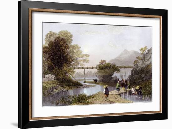 Hong Kong Aqueduct-Thomas Allom-Framed Art Print