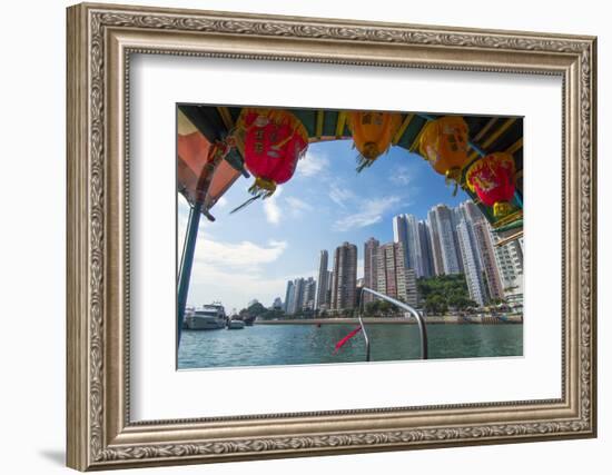 Hong Kong, China. Aberdeen from Boat in Water of Reclaimed Land with Skyscraper Condos-Bill Bachmann-Framed Photographic Print