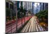 Hong Kong, China. Downtown Traffic , Road with Skyscrapers-Bill Bachmann-Mounted Photographic Print