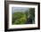 Hong Kong, China. Victoria Peak Tram Going Down Mountain on Smoggy, Hazy, Foggy Day-Bill Bachmann-Framed Photographic Print