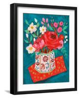 Hong Kong Garden Chinoiserie Tin-Sharon Montgomery-Framed Art Print
