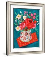 Hong Kong Garden Chinoiserie Tin-Sharon Montgomery-Framed Art Print