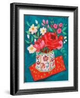 Hong Kong Garden Chinoiserie Tin-Sharon Montgomery-Framed Art Print