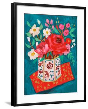 Hong Kong Garden Chinoiserie Tin-Sharon Montgomery-Framed Art Print
