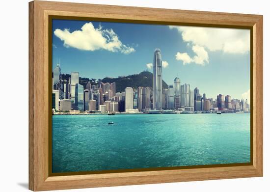 Hong Kong Harbour-Iakov Kalinin-Framed Premier Image Canvas