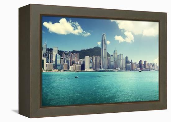 Hong Kong Harbour-Iakov Kalinin-Framed Premier Image Canvas