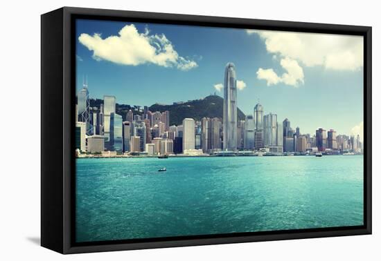 Hong Kong Harbour-Iakov Kalinin-Framed Premier Image Canvas