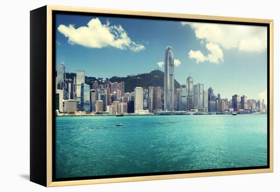 Hong Kong Harbour-Iakov Kalinin-Framed Premier Image Canvas