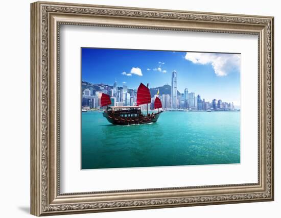Hong Kong Harbour-Iakov Kalinin-Framed Photographic Print
