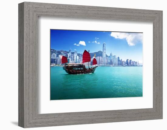 Hong Kong Harbour-Iakov Kalinin-Framed Photographic Print