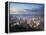 Hong Kong Island and Kowloon Skylines at Sunset, Hong Kong, China-Ian Trower-Framed Premier Image Canvas