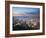 Hong Kong Island and Kowloon Skylines at Sunset, Hong Kong, China-Ian Trower-Framed Photographic Print