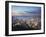 Hong Kong Island and Kowloon Skylines at Sunset, Hong Kong, China-Ian Trower-Framed Photographic Print