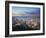 Hong Kong Island and Kowloon Skylines at Sunset, Hong Kong, China-Ian Trower-Framed Photographic Print