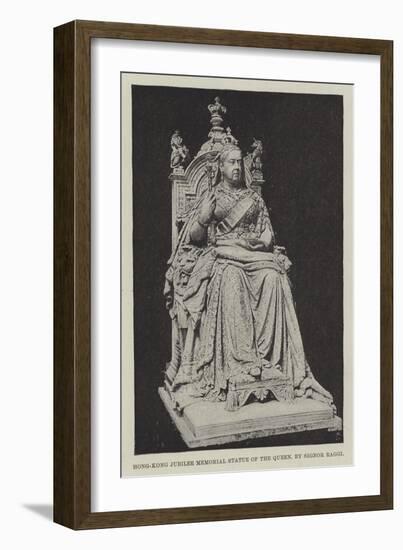 Hong-Kong Jubilee Memorial Statue of the Queen-null-Framed Giclee Print