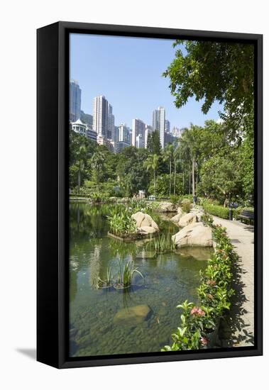 Hong Kong Park in Central, Hong Kong Island, Hong Kong, China, Asia-Fraser Hall-Framed Premier Image Canvas