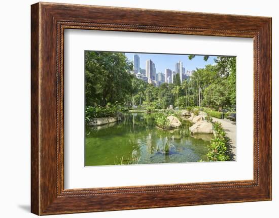 Hong Kong Park in Central, Hong Kong Island, Hong Kong, China, Asia-Fraser Hall-Framed Photographic Print