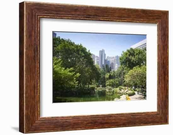 Hong Kong Park in Central, Hong Kong Island, Hong Kong, China, Asia-Fraser Hall-Framed Photographic Print