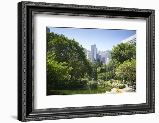 Hong Kong Park in Central, Hong Kong Island, Hong Kong, China, Asia-Fraser Hall-Framed Photographic Print