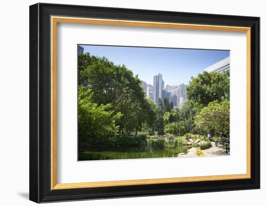 Hong Kong Park in Central, Hong Kong Island, Hong Kong, China, Asia-Fraser Hall-Framed Photographic Print