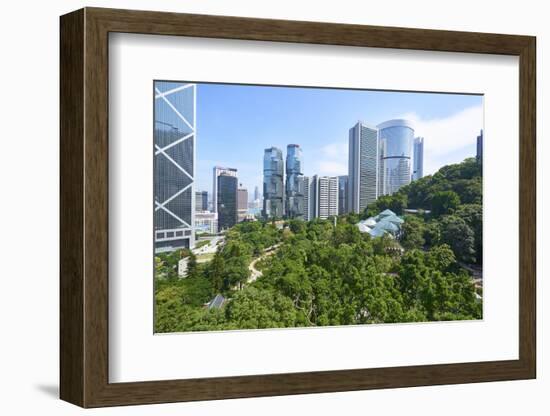 Hong Kong Park in Central, Hong Kong Island, Hong Kong, China, Asia-Fraser Hall-Framed Photographic Print