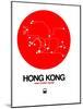 Hong Kong Red Subway Map-NaxArt-Mounted Art Print