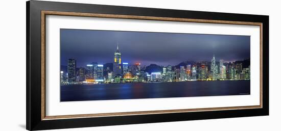 Hong Kong Skyline from Kowloon, China-Jon Arnold-Framed Photographic Print