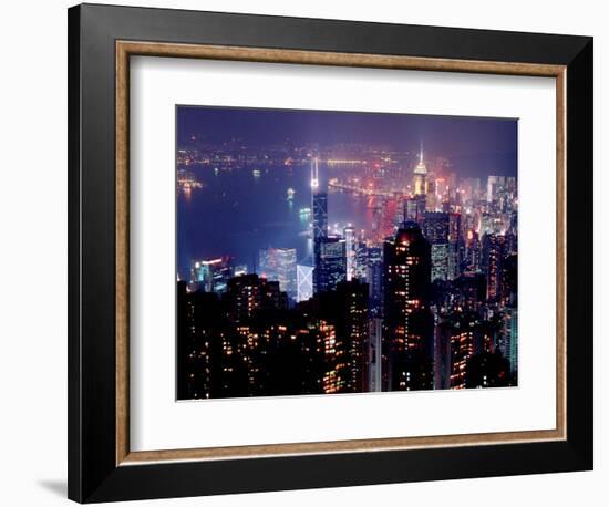 Hong Kong Skyline from Victoria Peak, China-Russell Gordon-Framed Photographic Print