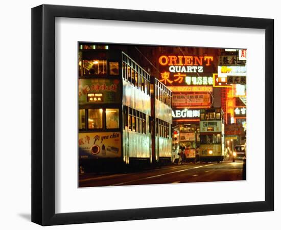 Hong Kong Trams-null-Framed Photographic Print