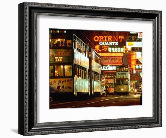 Hong Kong Trams-null-Framed Photographic Print