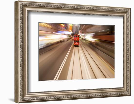 Hong Kong Tramways, China-Paul Souders-Framed Photographic Print